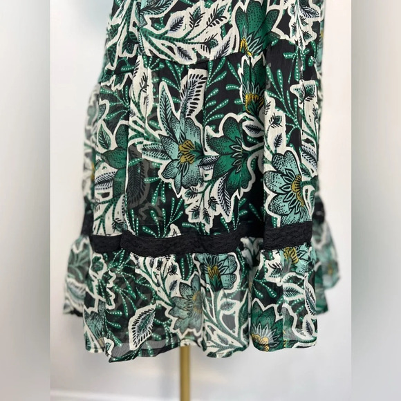 NWT BAND OF THE FREE Emerald Maisie Floral Mini Dress Size Small - Picture 6 of 16